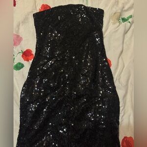 Black Sequin mini Dress